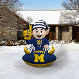 Michigan Wolverines<br>Inflatable Elf on the Football