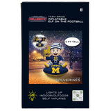 Michigan Wolverines<br>Inflatable Elf on the Football