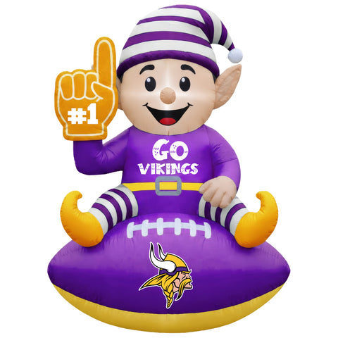 Minnesota Vikings<br>Inflatable Elf on the Football