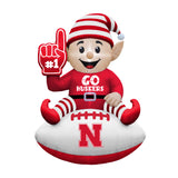 Nebraska Cornhuskers<br>Inflatable Elf on the Football