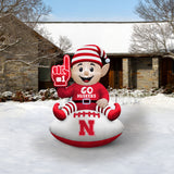 Nebraska Cornhuskers<br>Inflatable Elf on the Football