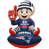 New England Patriots<br>Inflatable Elf on the Football