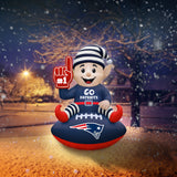 New England Patriots<br>Inflatable Elf on the Football