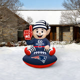 New England Patriots<br>Inflatable Elf on the Football