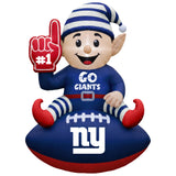 New York Giants<br>Inflatable Elf on the Football