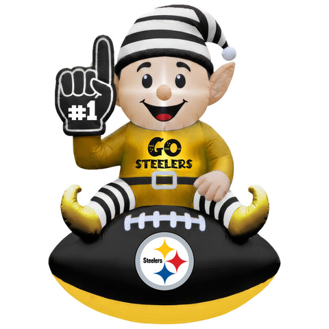 Pittsburgh Steelers<br>Inflatable Elf on the Football
