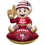 San Francisco 49ers<br>Inflatable Elf on the Football