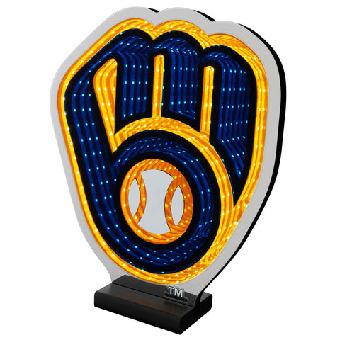 Milwaukee Brewers<br>LED Infinity Logo Light