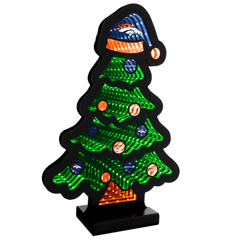Denver Broncos<br>LED Infinity Christmas Tree Light