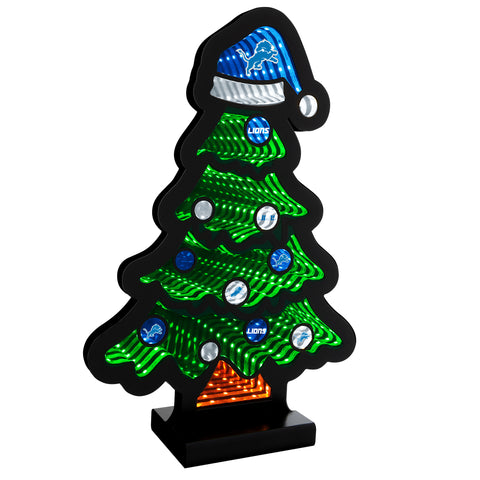 Detroit Lions<br>LED Infinity Christmas Tree Light