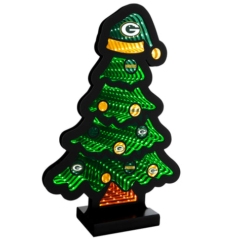 Green Bay Packers<br>LED Infinity Christmas Tree Light