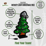 Las Vegas Raiders<br>LED Infinity Christmas Tree Light