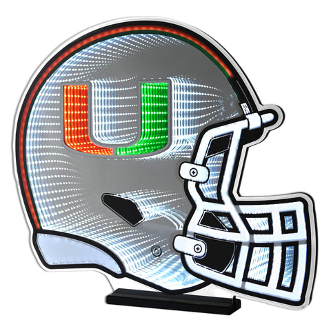 Miami Hurricanes<br>LED Infinity Helmet 24 Inch Light