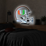 Miami Hurricanes<br>LED Infinity Helmet 24 Inch Light