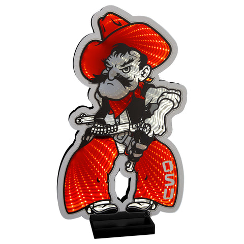 Oklahoma State Cowboys Pistol Pete<br>LED Infinity Logo Light
