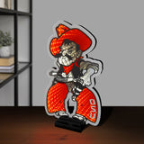 Oklahoma State Cowboys Pistol Pete<br>LED Infinity Logo Light