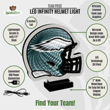 Philadelphia Eagles<br>LED Infinity Helmet 8 Inch Light