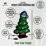Philadelphia Eagles<br>LED Infinity Christmas Tree Light