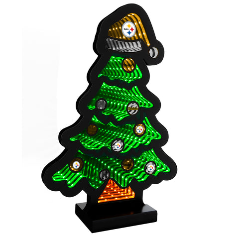 Pittsburgh Steelers<br>LED Infinity Christmas Tree Light