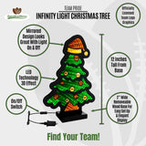 Washington Commanders<br>LED Infinity Christmas Tree Light