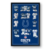 Indianapolis Colts<br>Uniform Heritage Vertical Print