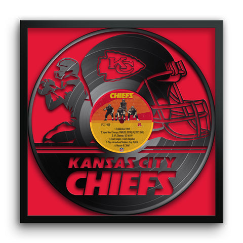 Kansas City Chiefs<br>Vinyl Record Print