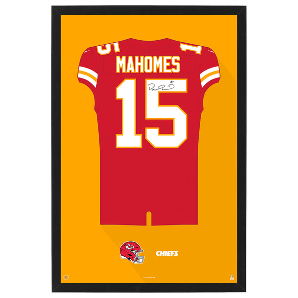 Kansas City Chiefs Patrick Mahomes Jersey Print Team Color / Medium - 19.5x25 | Sporticulture