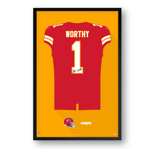 Kansas City Chiefs<br>Xavier Worthy Jersey Print