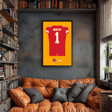 Kansas City Chiefs<br>Xavier Worthy Jersey Print