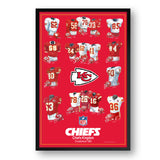 Kansas City Chiefs<br>Uniform Heritage Vertical Print