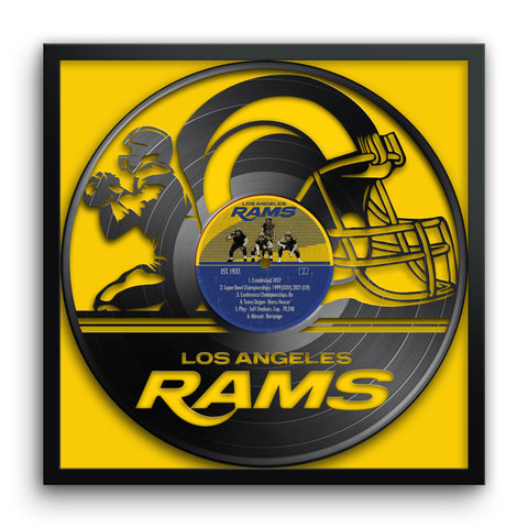 Los Angeles Rams<br>Vinyl Record Print