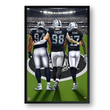 Las Vegas Raiders<br>Wilkins, Crosby And Adams<br>3 Player Print