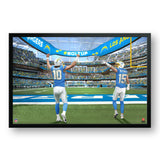 Los Angeles Chargers<br>Herbert and McConkey<br>2 Player Print