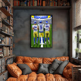 Los Angeles Rams<br>Kupp, Stafford And Nacua<br>3 Player Print