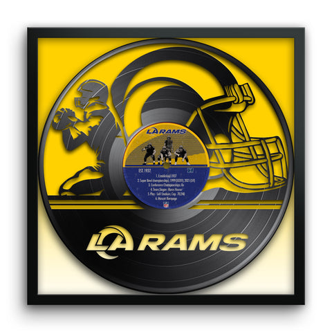 Los Angeles Rams<br>Vinyl Record Print