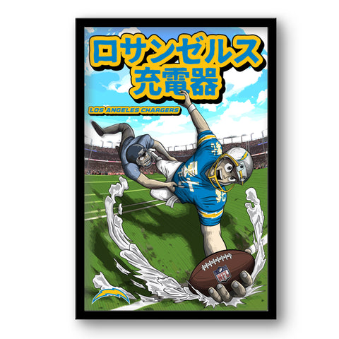 Los Angeles Chargers<br>Anime Print