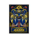 Los Angeles Rams<br>Stained Glass Print
