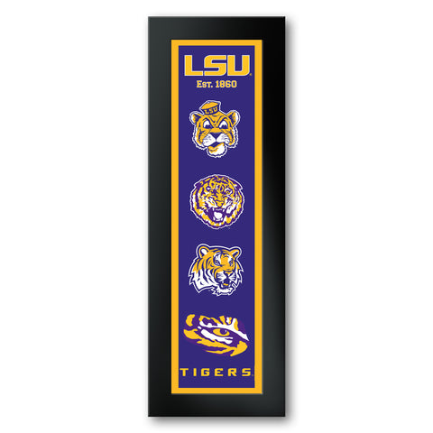 LSU Tigers<br>Logo Heritage Print