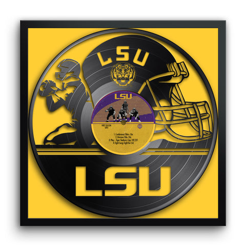 LSU Tigers<br>Vinyl Record Print