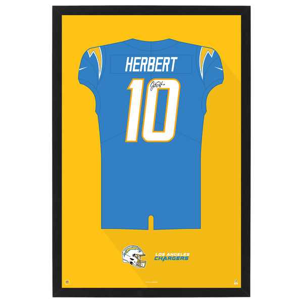 Los Angeles Chargers, Justin Herbert Jersey Print