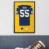 Los Angeles Chargers<br>Junior Seau Jersey Print