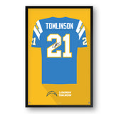 Los Angeles Chargers<br>LaDainian Tomlinson Jersey Print