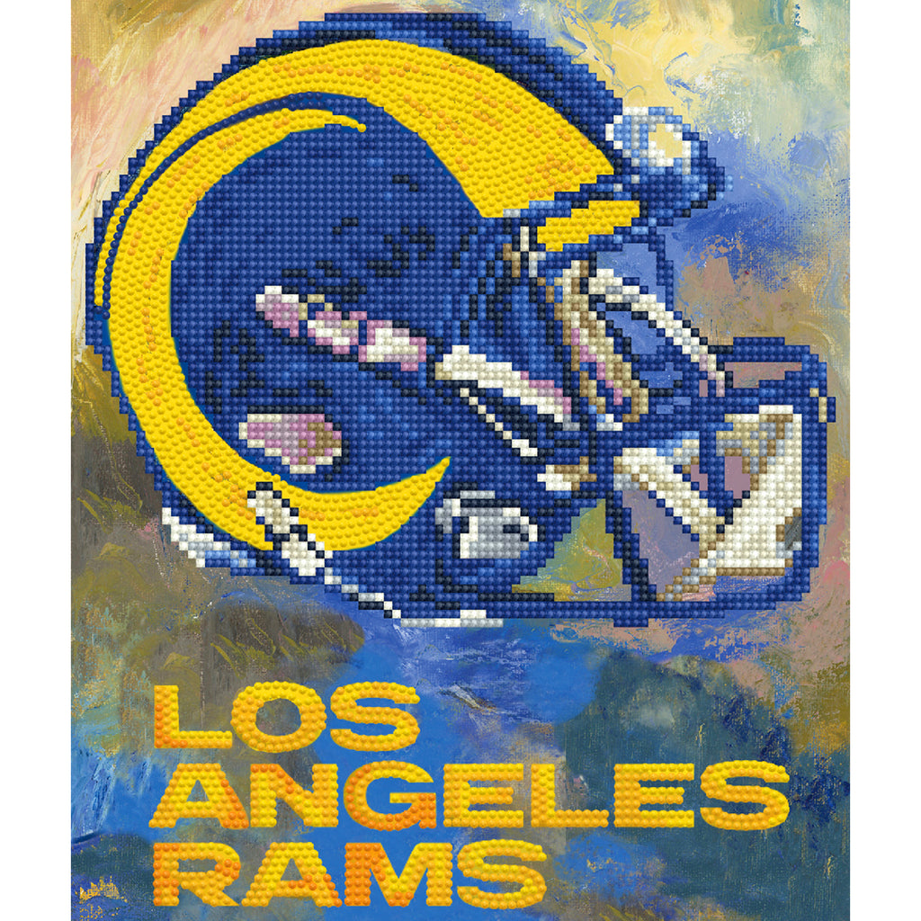 La Rams Splatter Los Angeles RamsDiamond Painting Craft Kit - For The Deep Rooted Fan ...