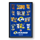 Los Angeles Rams<br>Uniform Heritage Vertical Print