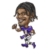 Baltimore Ravens<br>Lamar Jackson<br>Metal Caricature Art