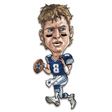 Dallas Cowboys<br>Troy Aikman<br>Metal Caricature Art