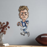 Dallas Cowboys<br>Troy Aikman<br>Metal Caricature Art