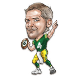 Green Bay Packers<br>Brett Favre<br>Metal Caricature Art