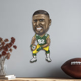 Green Bay Packers<br>Reggie White<br>Metal Caricature Art