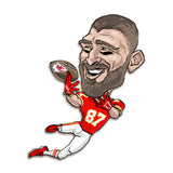 Kansas City Chiefs<br>Travis Kelce<br>Metal Caricature Art